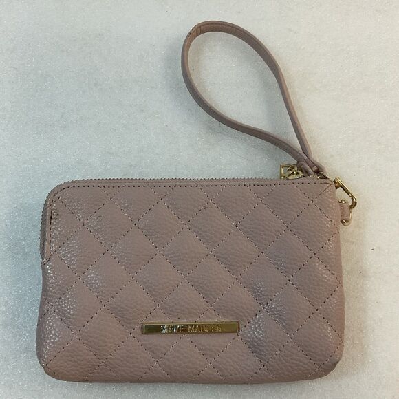 Steve Madden Rose Colored Wrist Strap Clutch With 2 Pockets GnuFashion - Picture 1 of 16